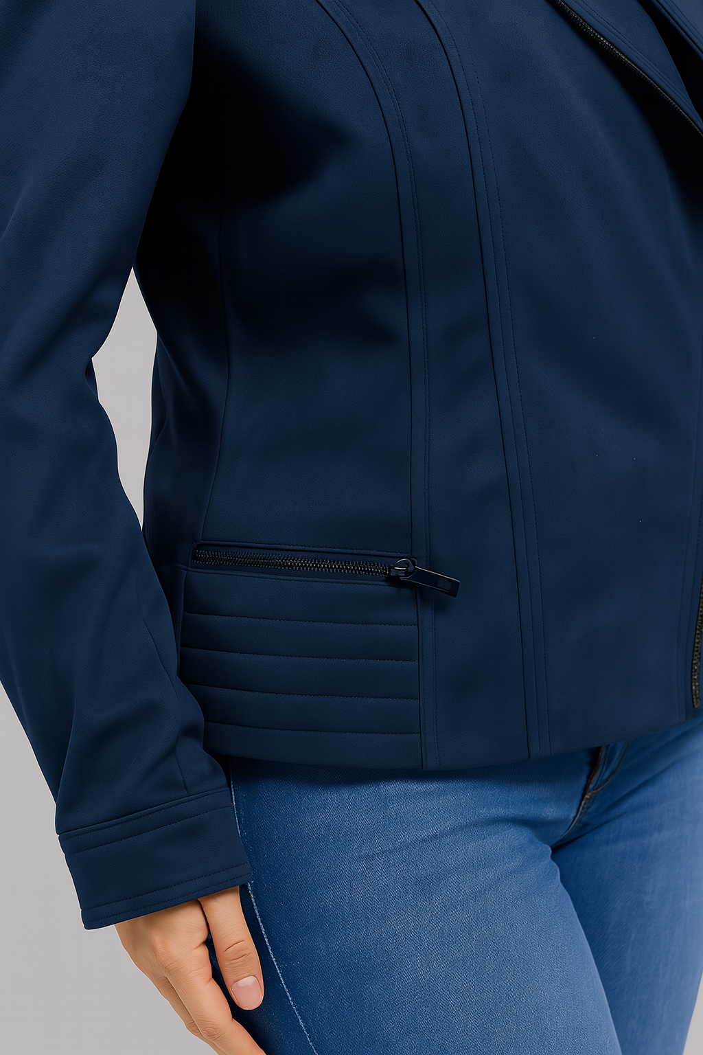 Edge Bloom Leather Jacket