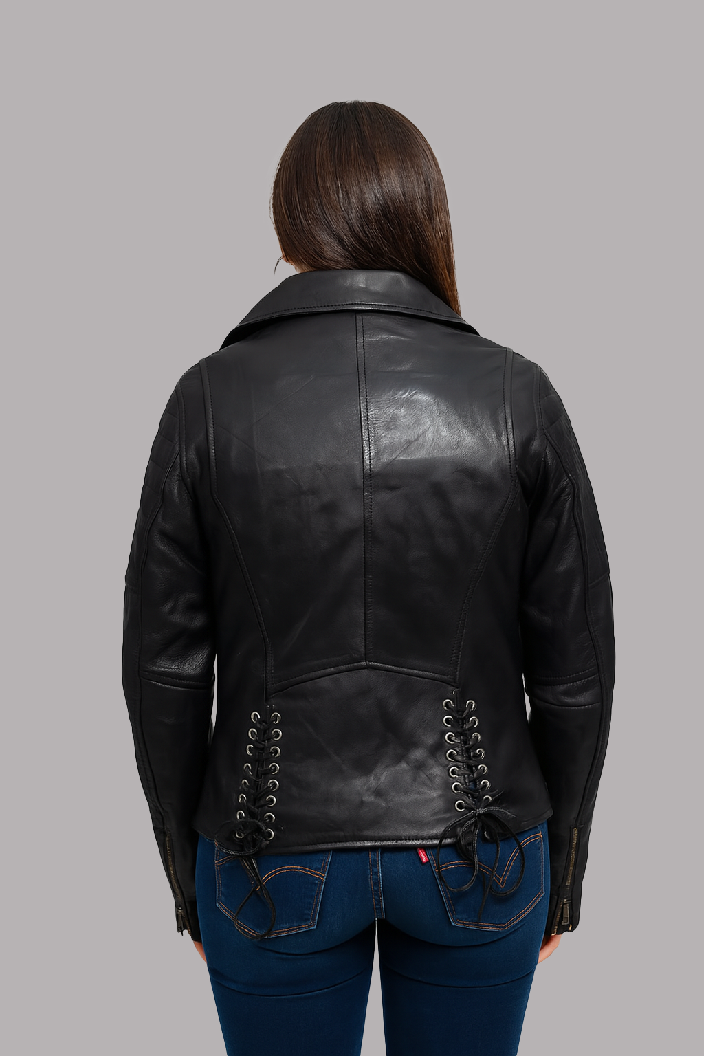 Yva Belle Fashion Lambskin Leather Jacket