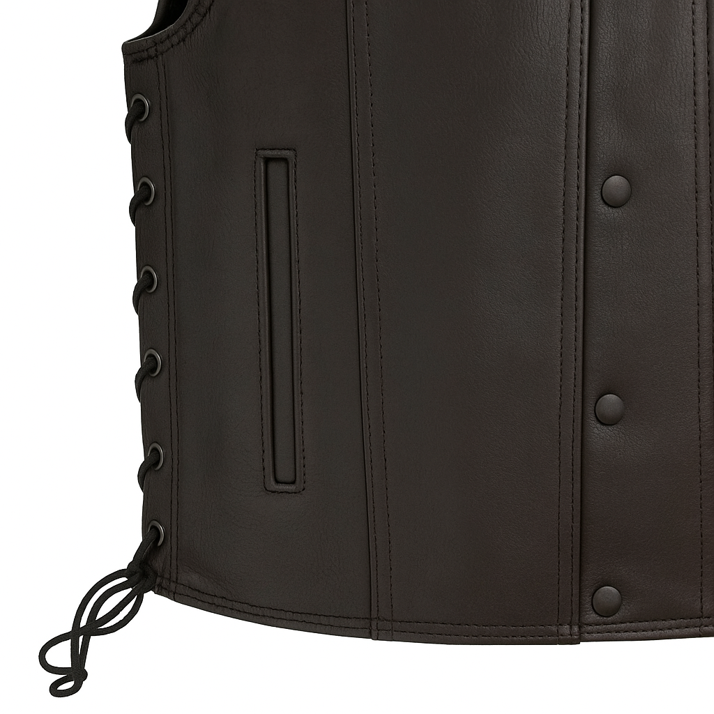 Raventhorn - Men's Motorcycle Western Style Leather Vest