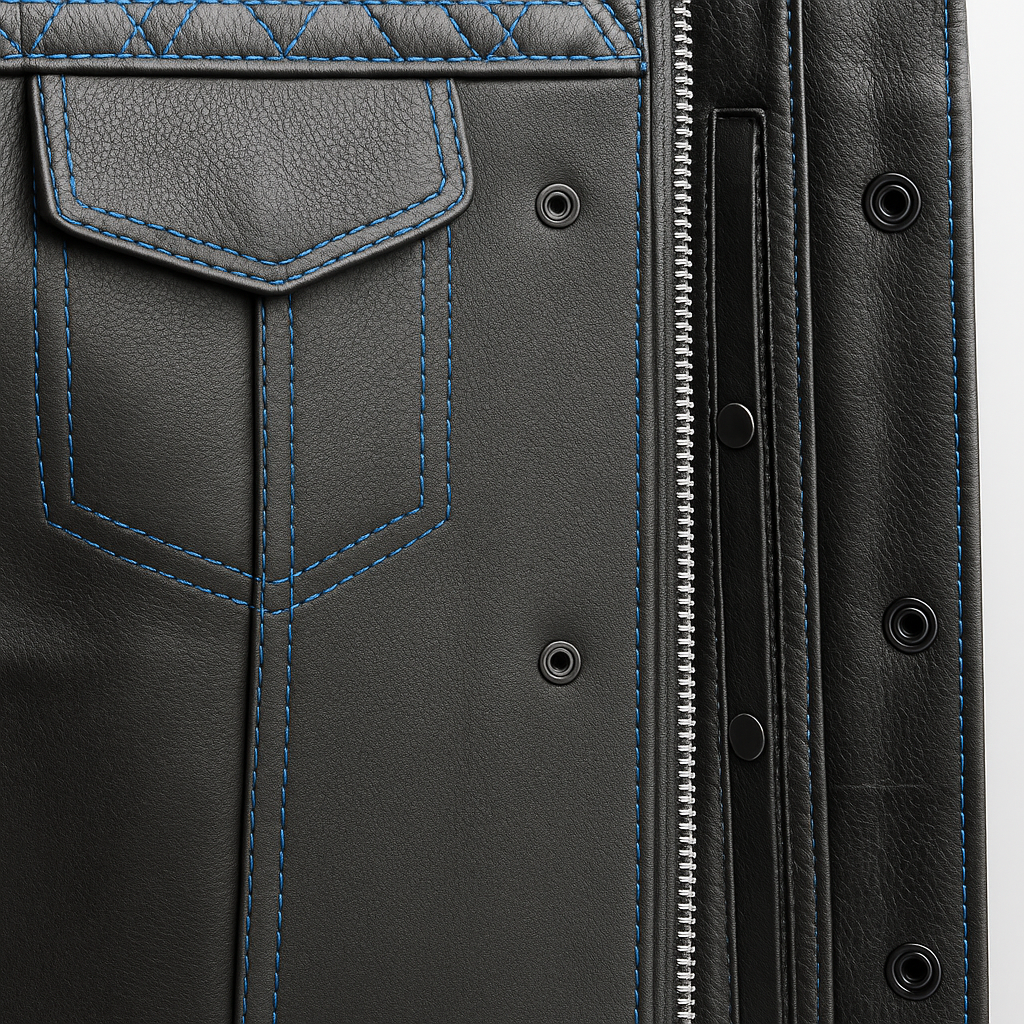 Scarlet Stitch - Men's Club Style Leather Vest