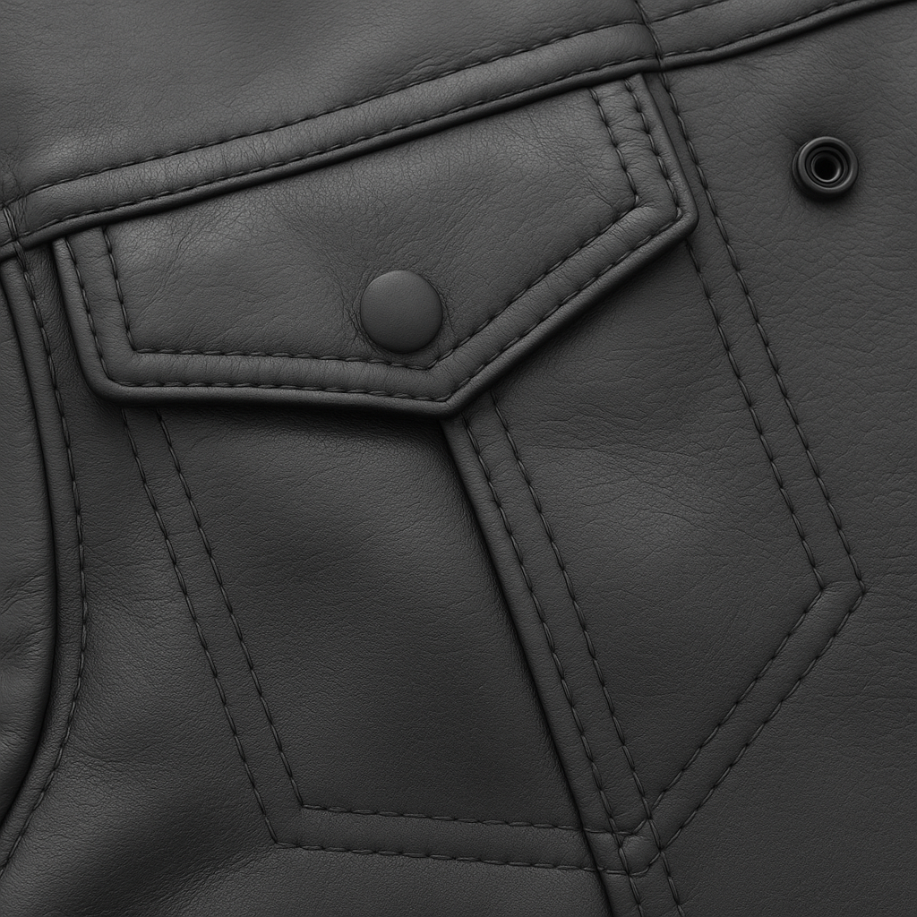 Vigilante - Men's Platinum Leather Motorcycle Vest