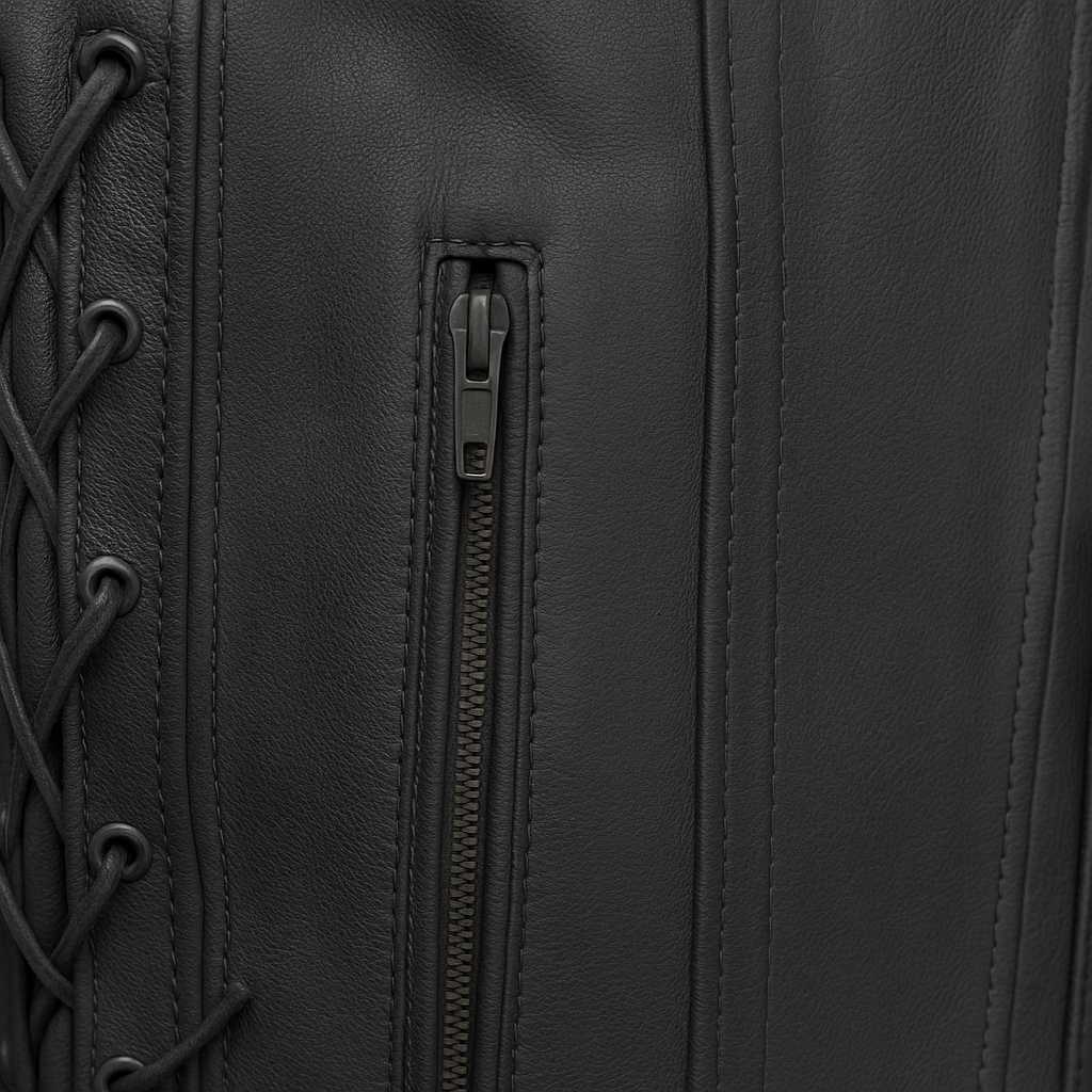 Dark Horizon - Men's Motorcycle Leather Vest
