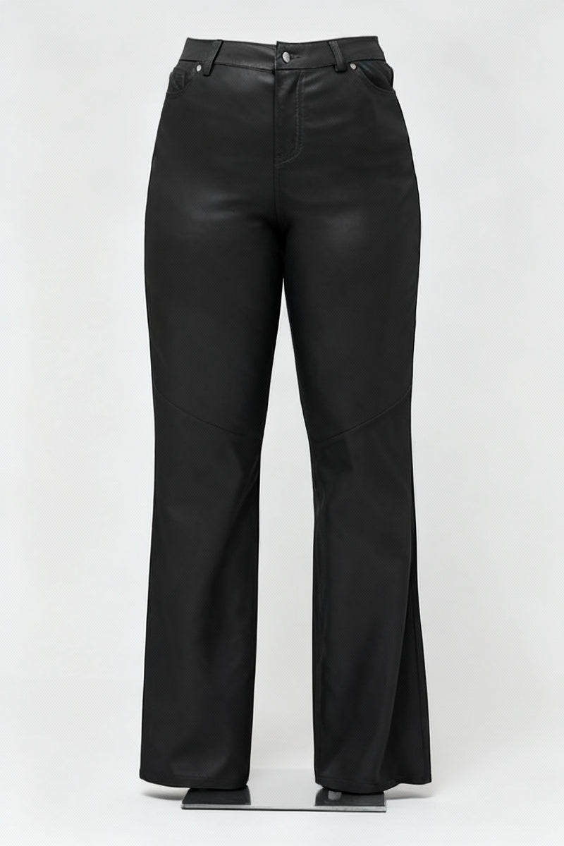 Onyx Fit Leather Pants