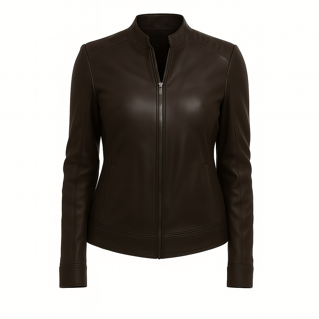 Viva Vegan by Beverly  Leather Perforated Jacket