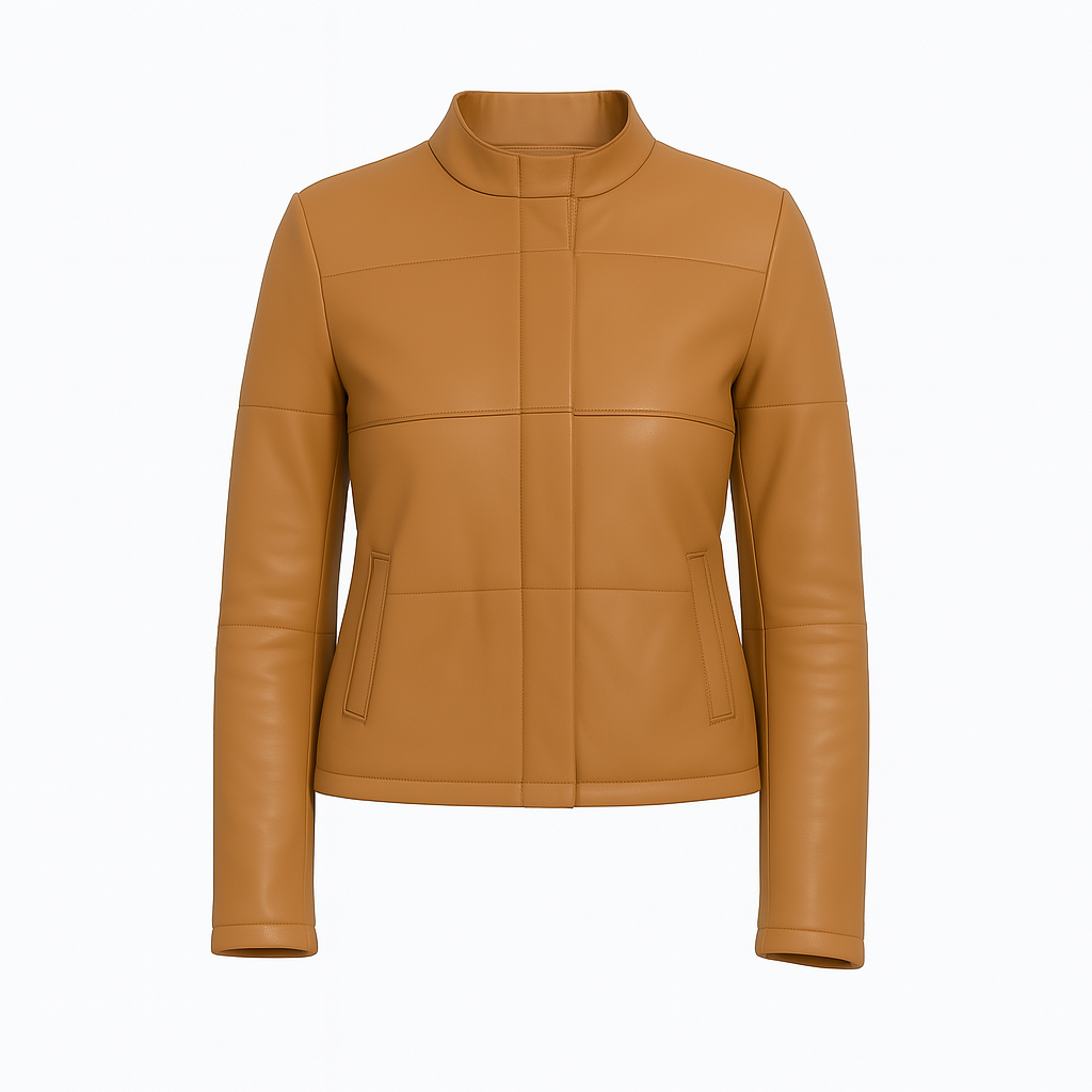 Olenna Pale Leather Jacket