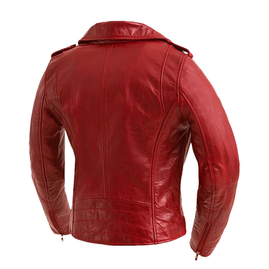 Nova Heritage Women's Vintage Moto Leather Jacket