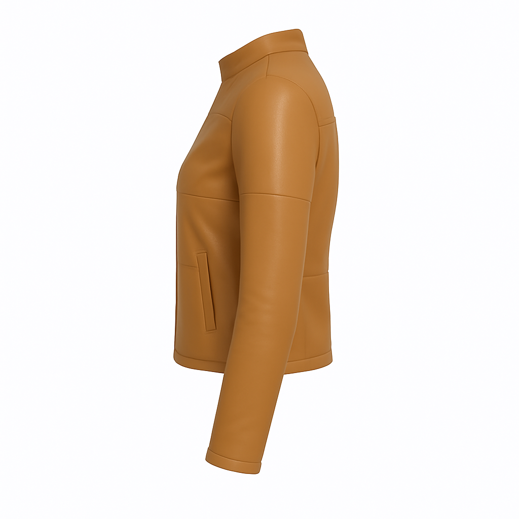 Olenna Pale Leather Jacket