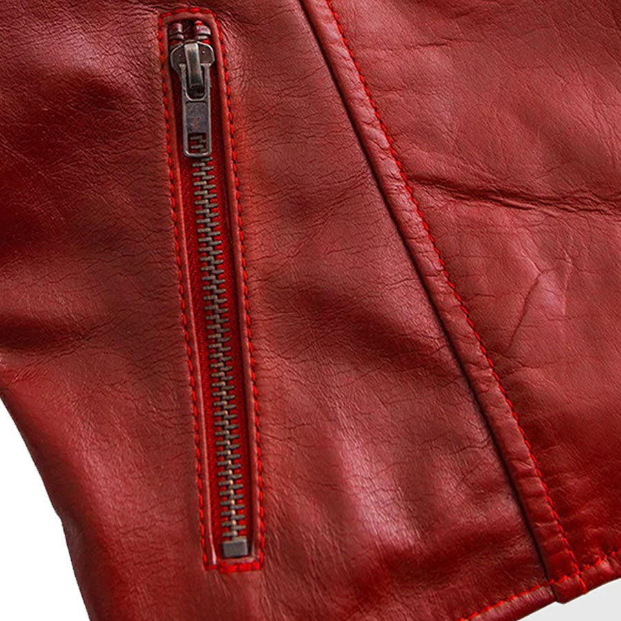 Nova Heritage Women's Vintage Moto Leather Jacket