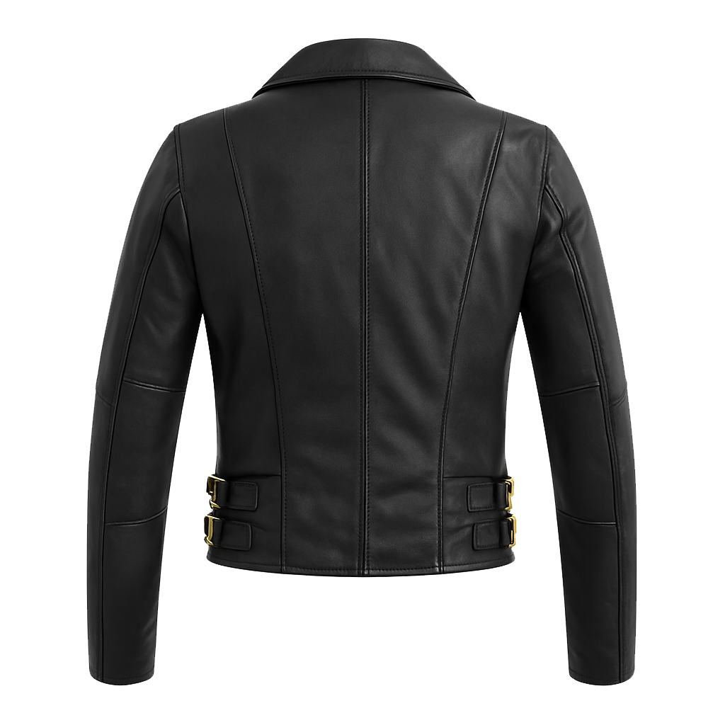 Sierra Storm Women's Moto Style Leather Jacket