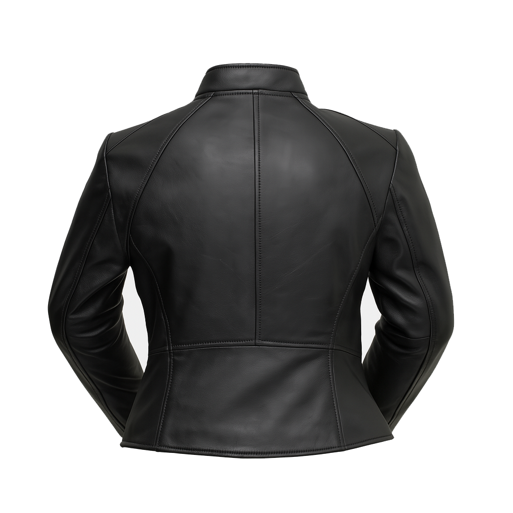 Zayna Crest Women's Fashion Leather Jacket