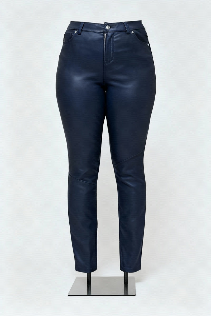 Onyx Fit Leather Pants