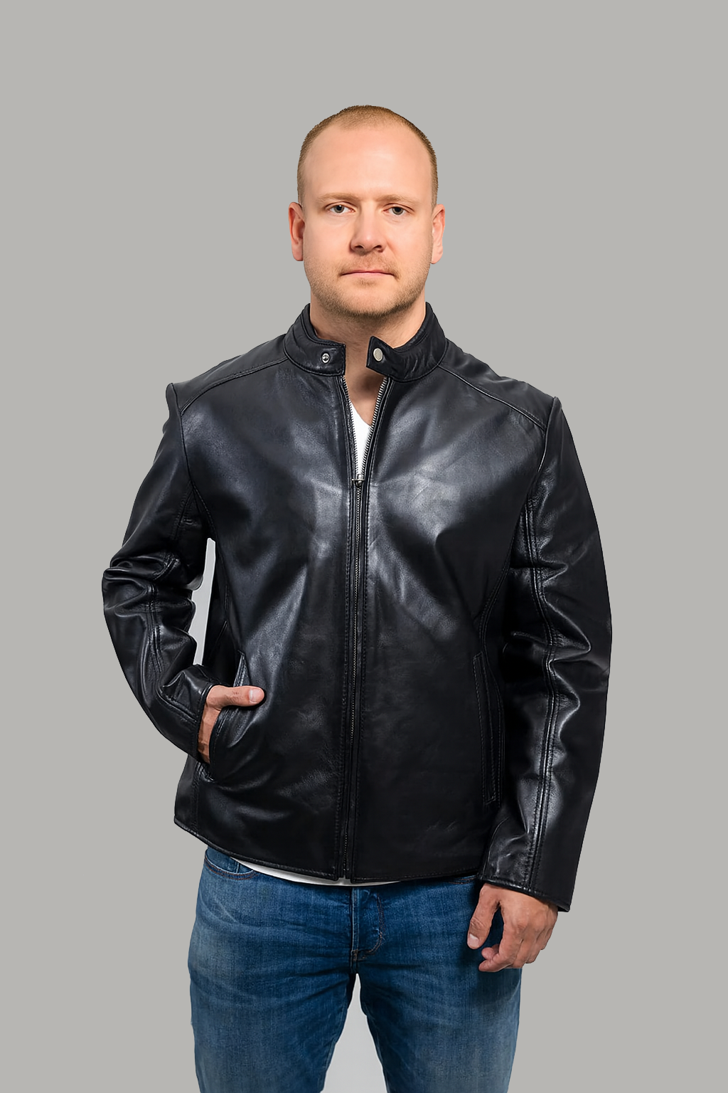 RogueWing Men's Leather Jacket