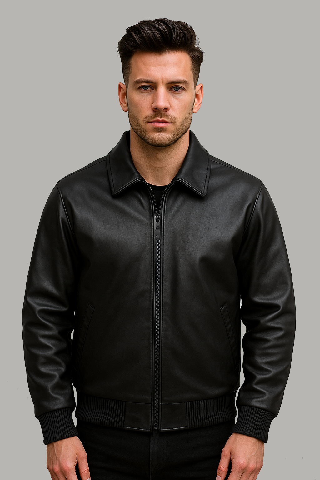 Midnight Allister Men's Leather Jacket