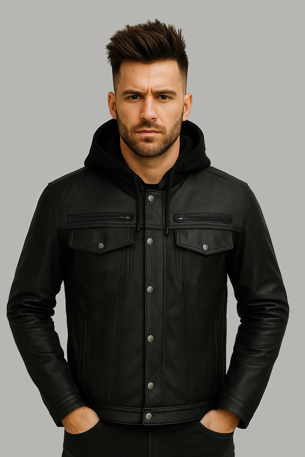 Axel Asphalt Men's Leather Jacket