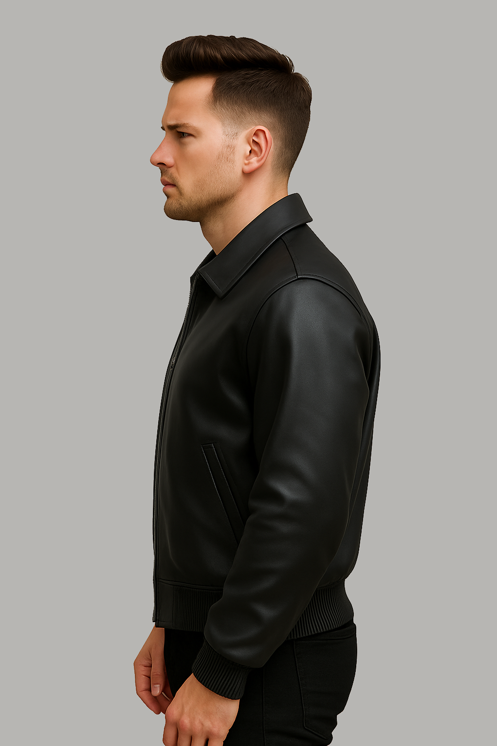 Midnight Allister Men's Leather Jacket