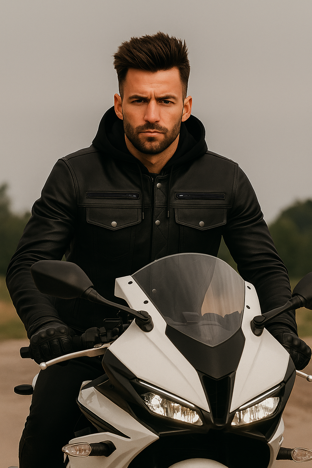 Axel Asphalt Men's Leather Jacket