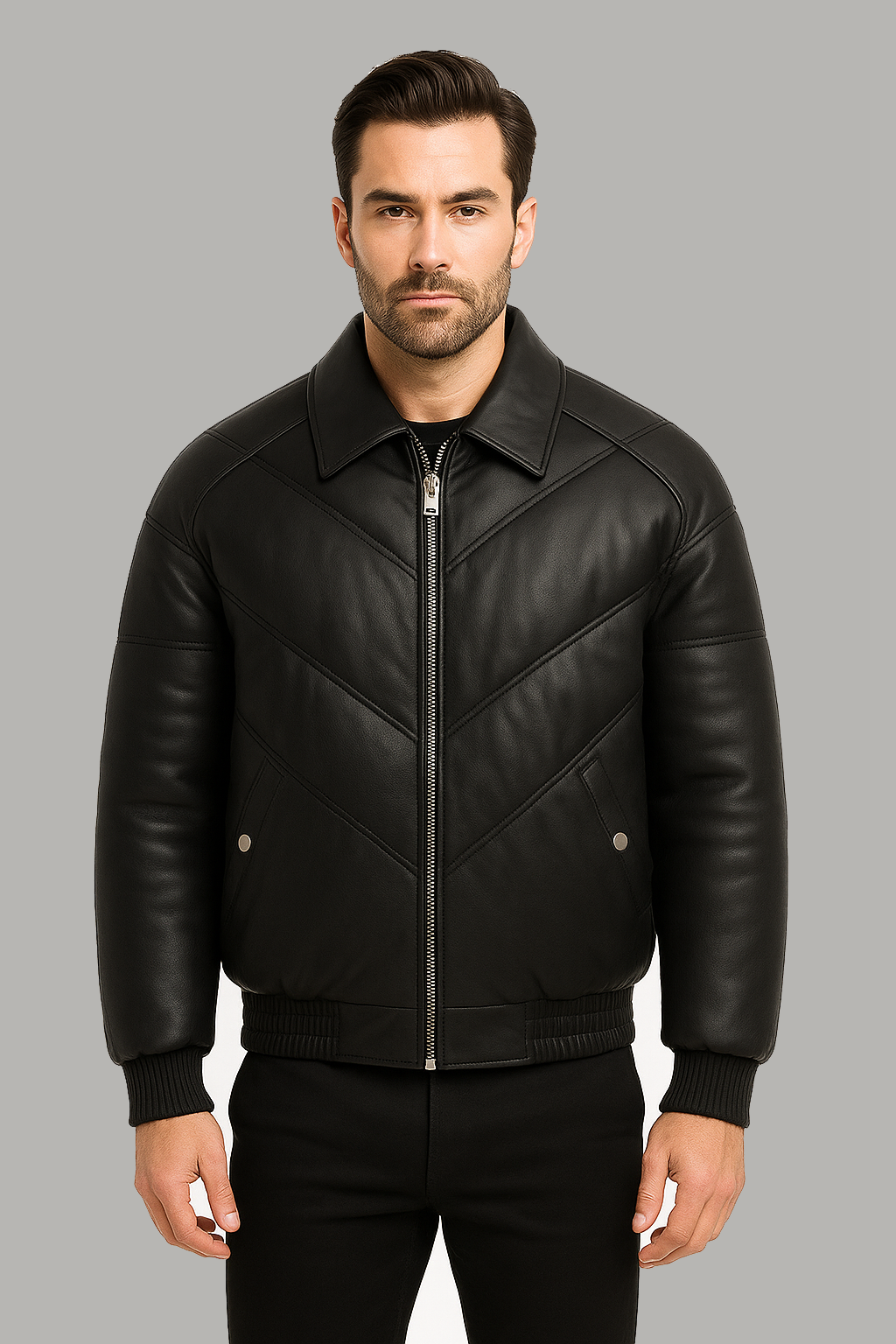 Obsidian Shield Men's leather Jacket
