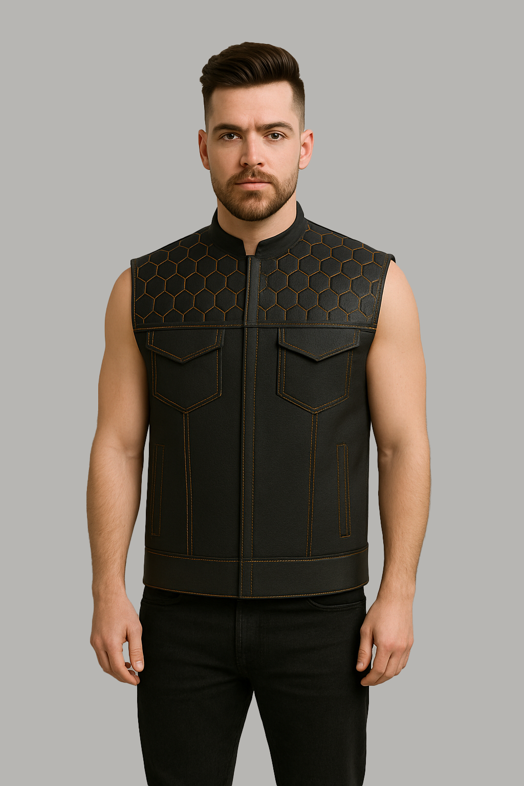 Viper - Men's Club Style Leather Vest