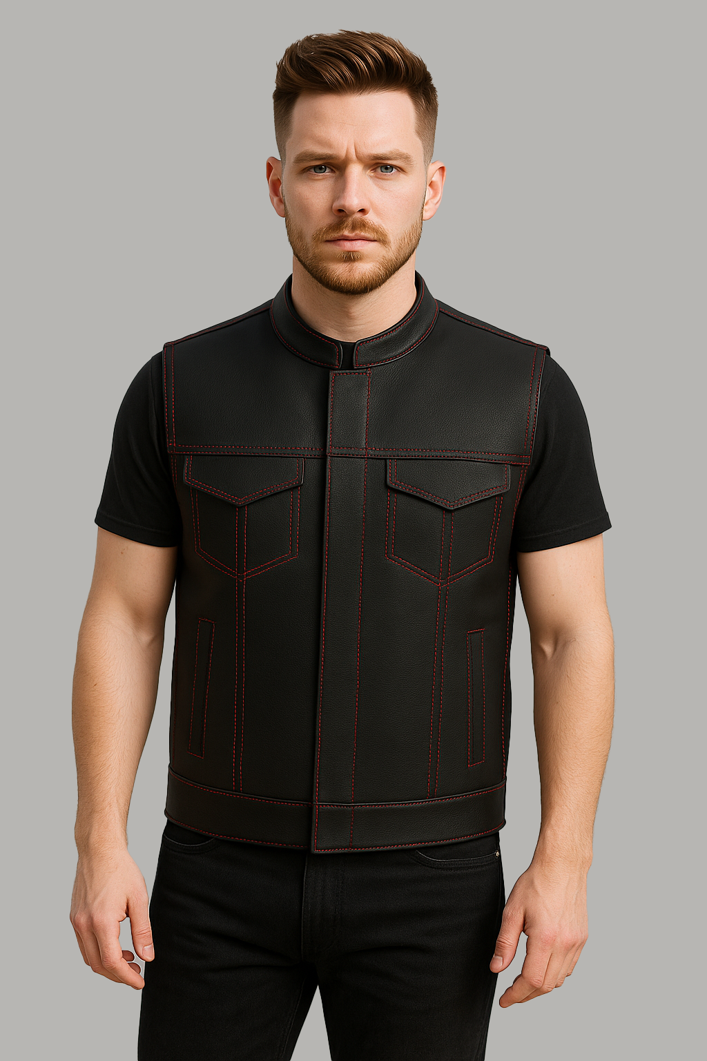 Shadow Viper - Men's Motorcycle Leather Vest