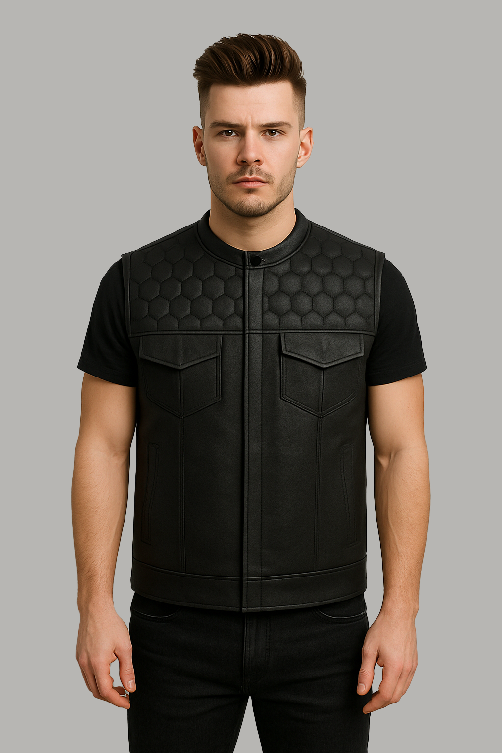Viper - Men's Club Style Leather Vest