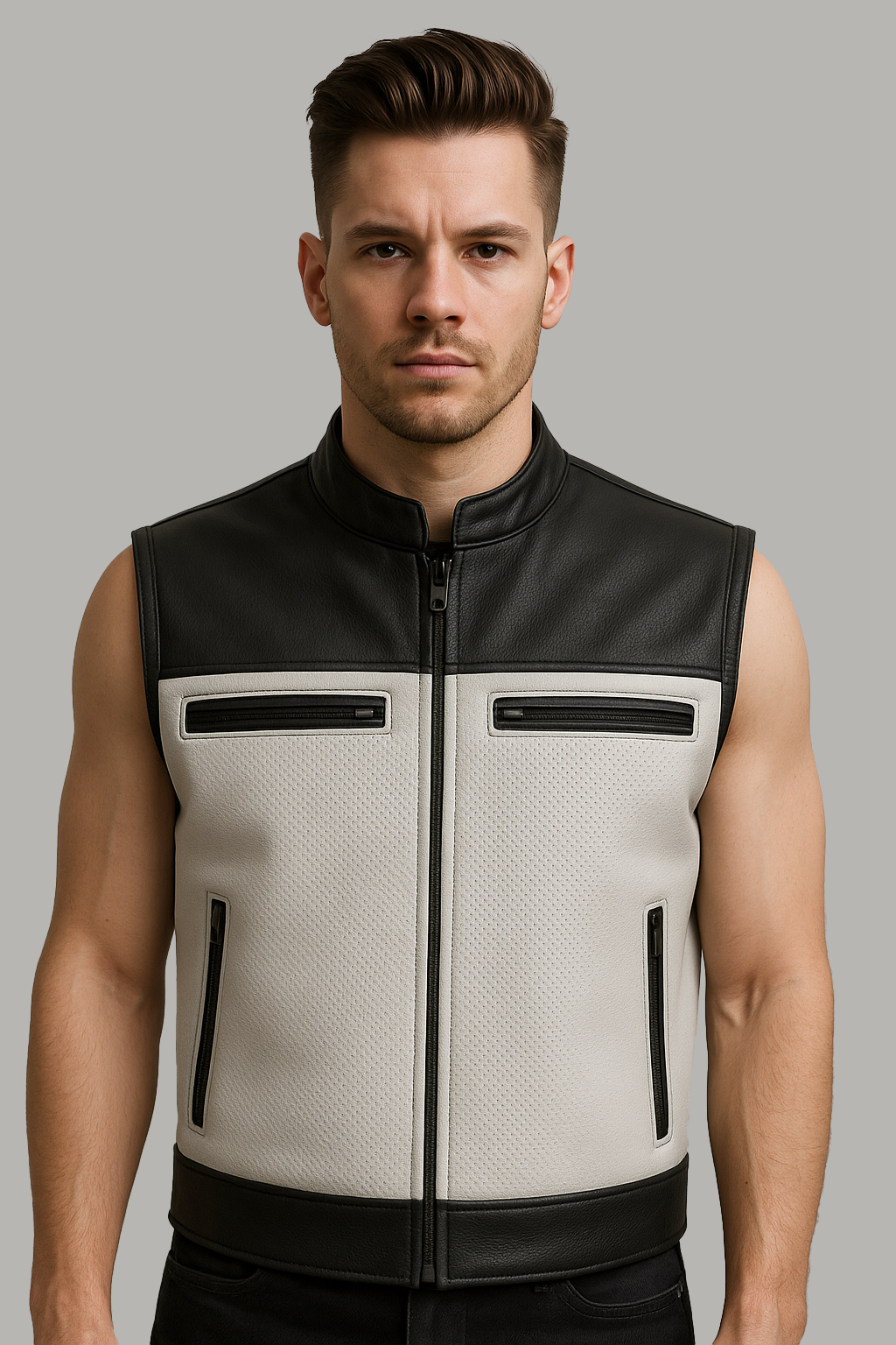Venom – Men’s Motorcycle Leather Vest