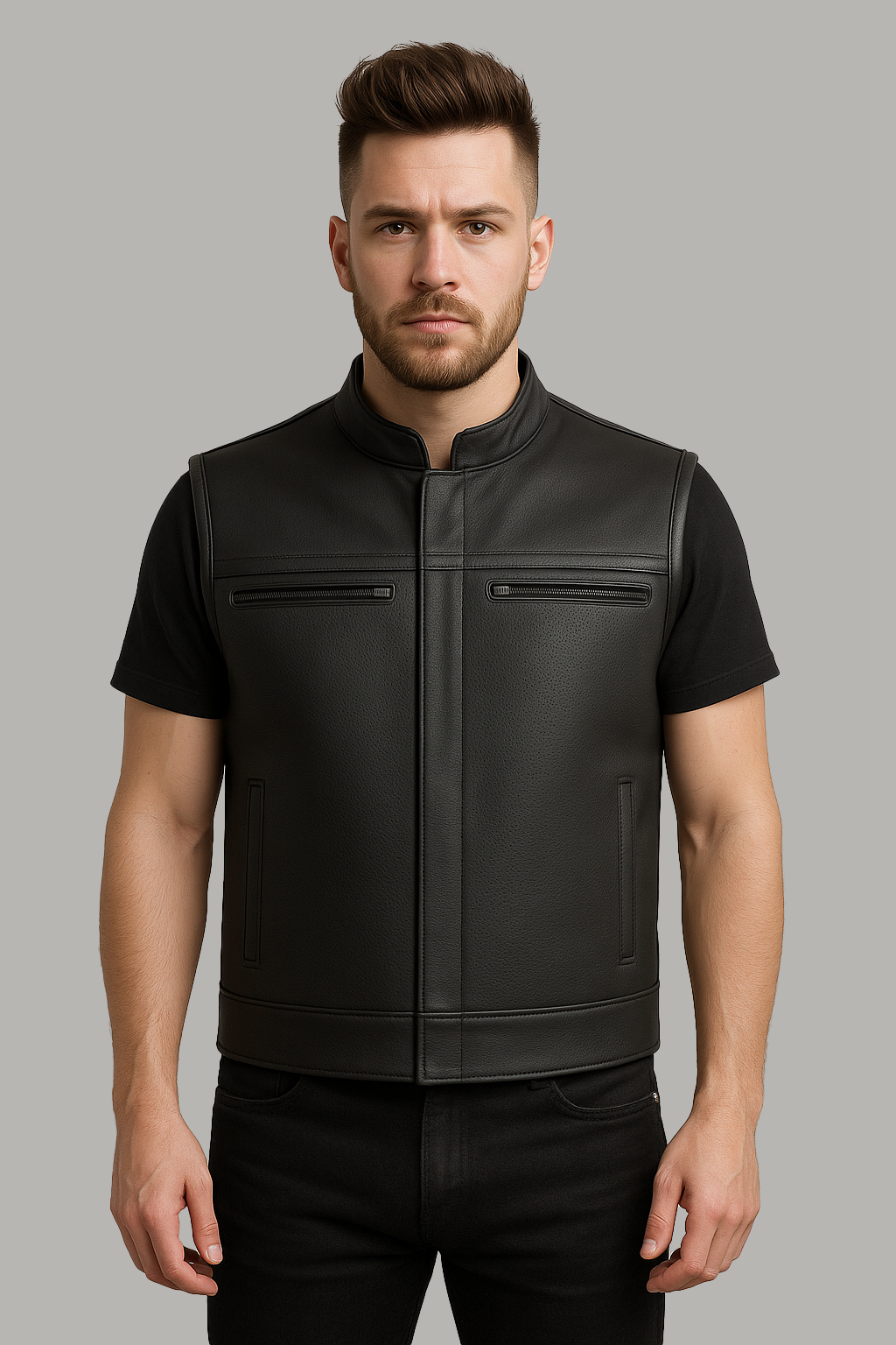 Venom – Men’s Motorcycle Leather Vest