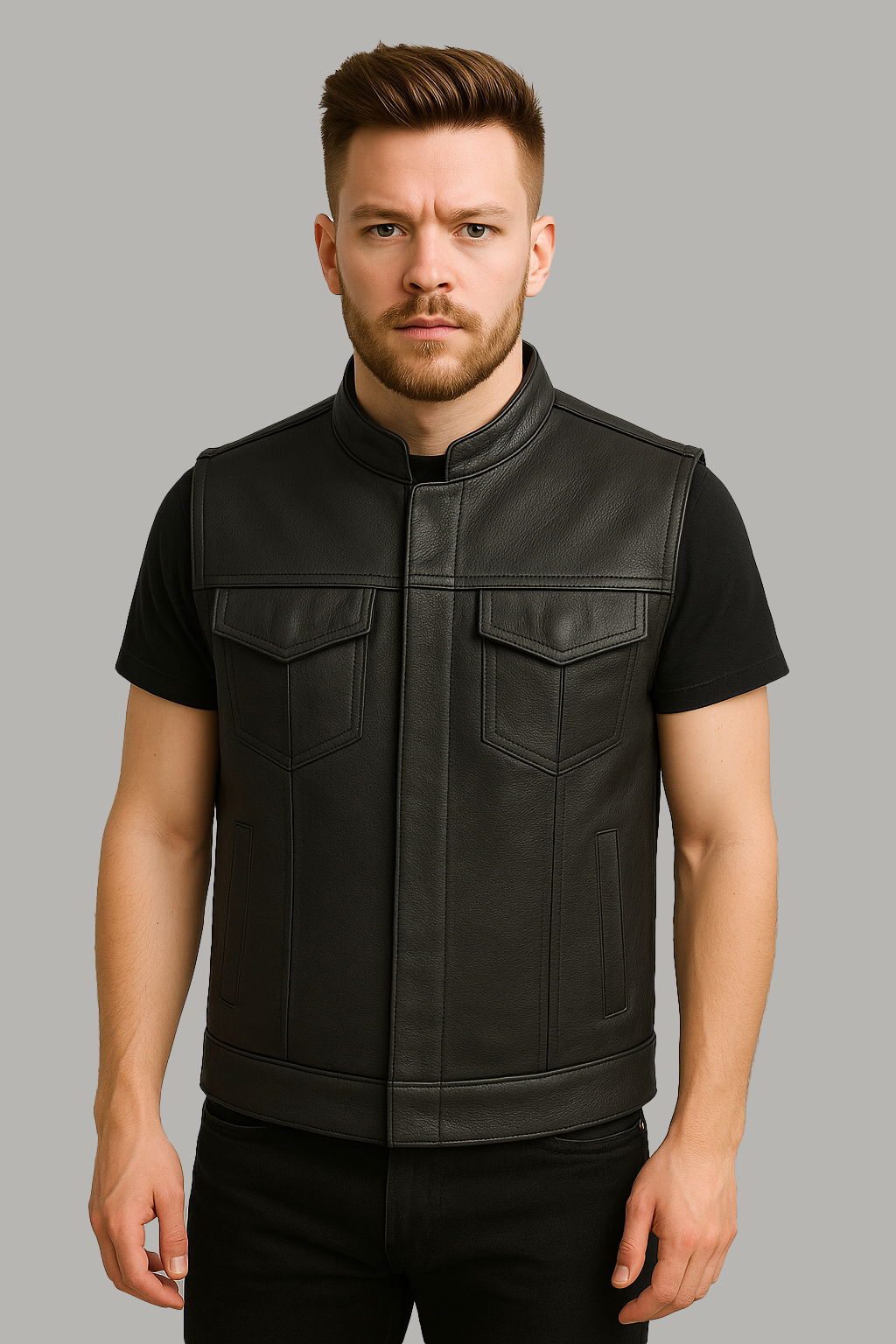 Horizon - Men's Motorcycle Leather Vest