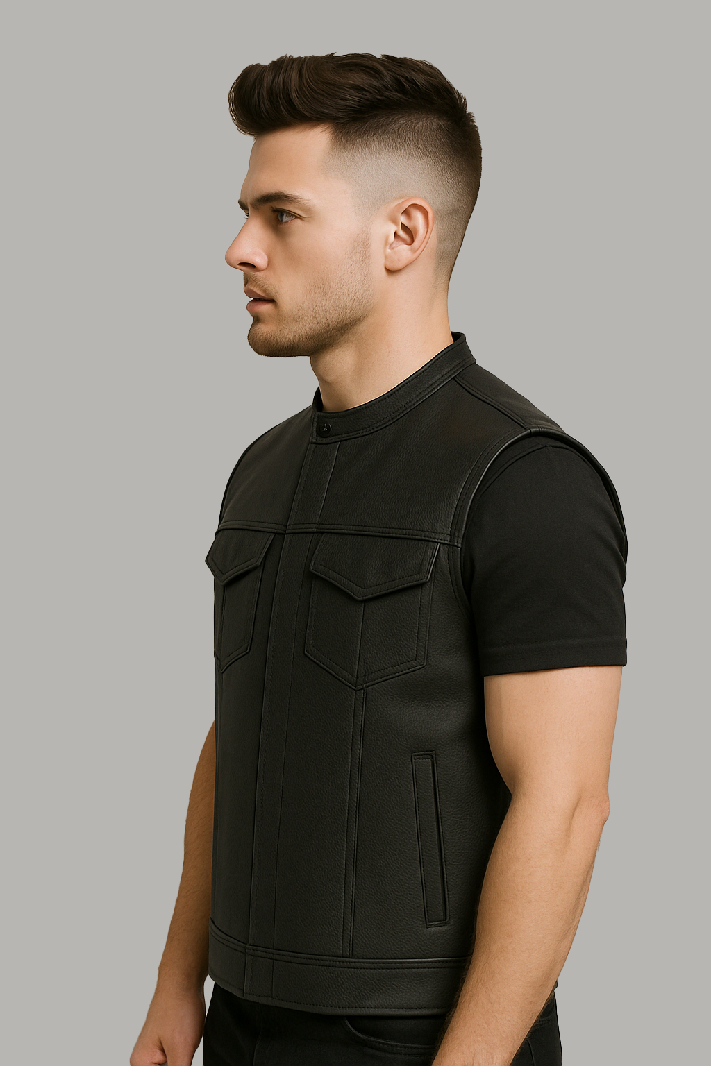 Nightbound - Men's Motorcycle Leather Vest