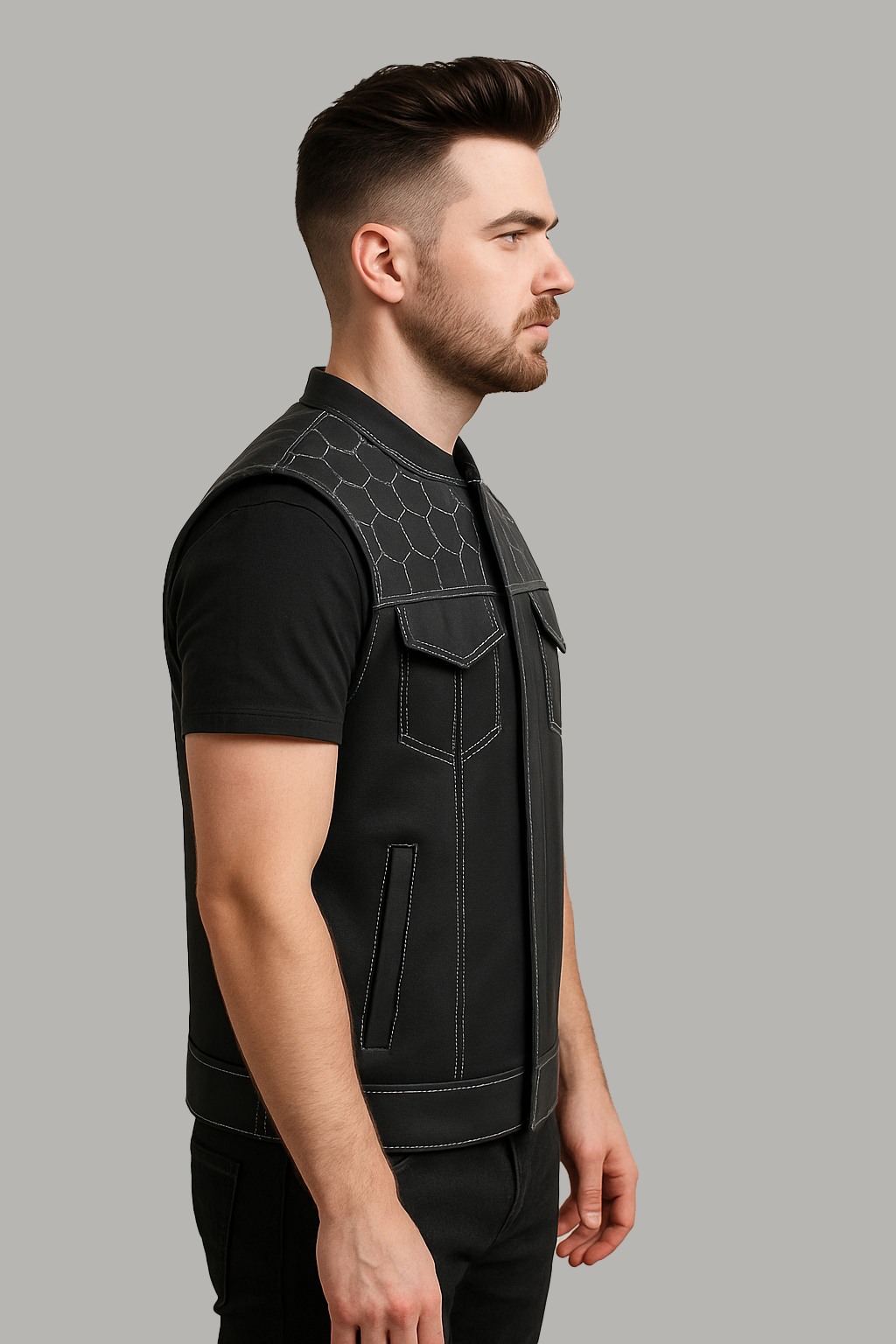 Viper - Men's Club Style Leather Vest
