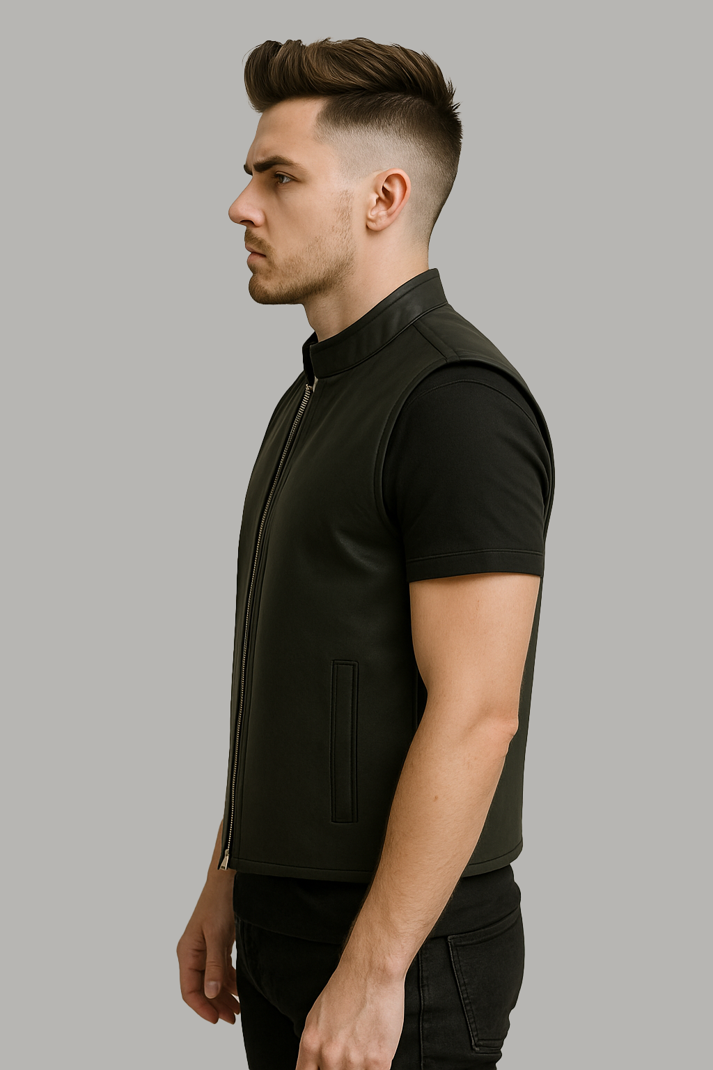 Midnight Club - Men's Motorcycle Leather Vest