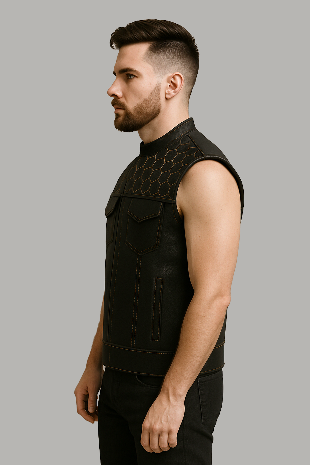 Viper - Men's Club Style Leather Vest