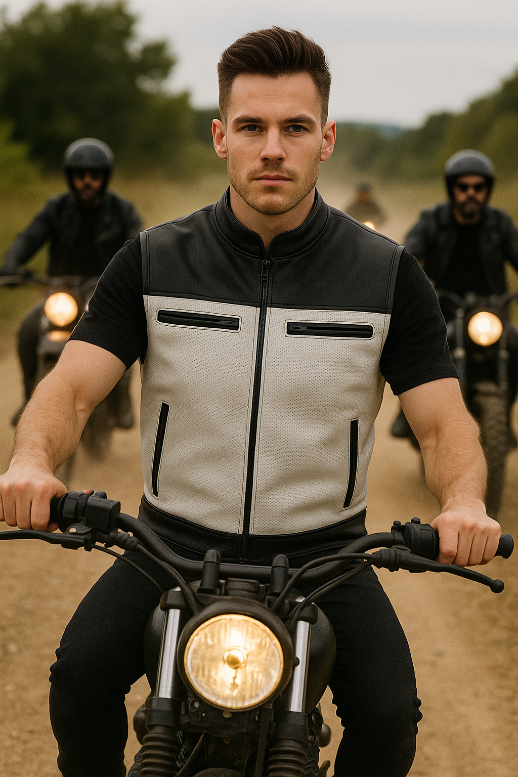 Venom – Men’s Motorcycle Leather Vest