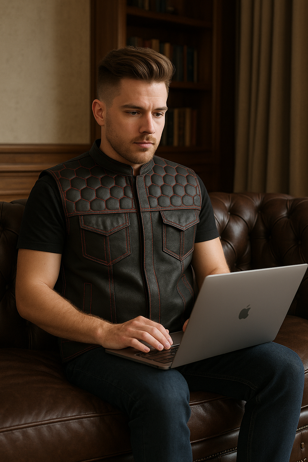Viper - Men's Club Style Leather Vest