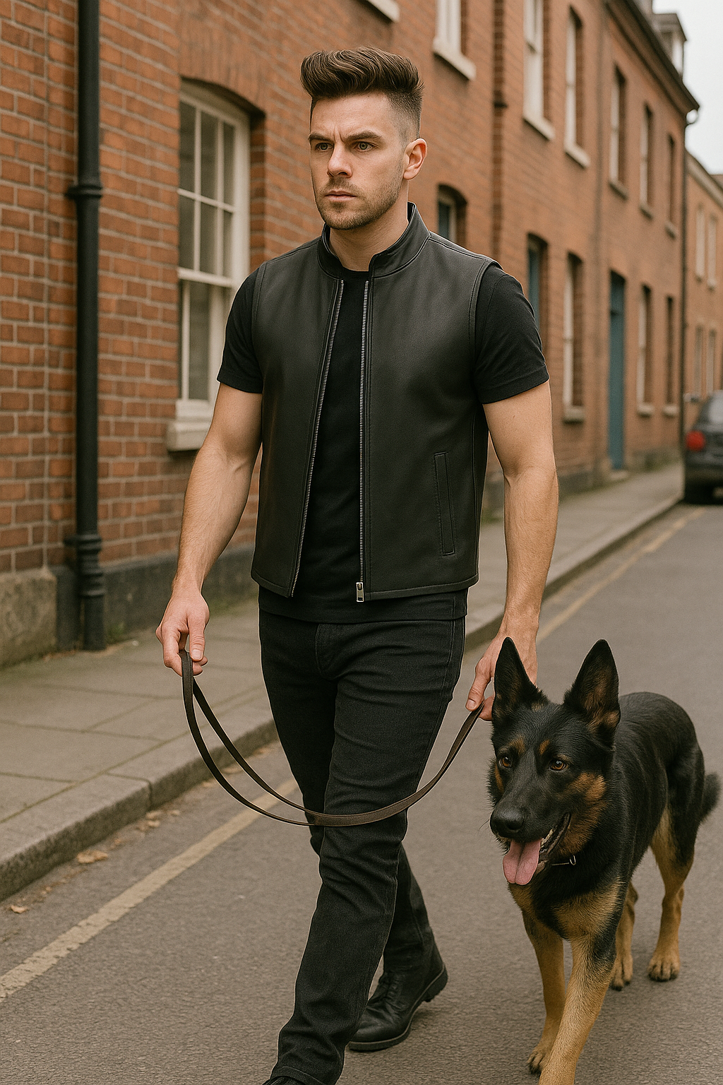 Midnight Club - Men's Motorcycle Leather Vest