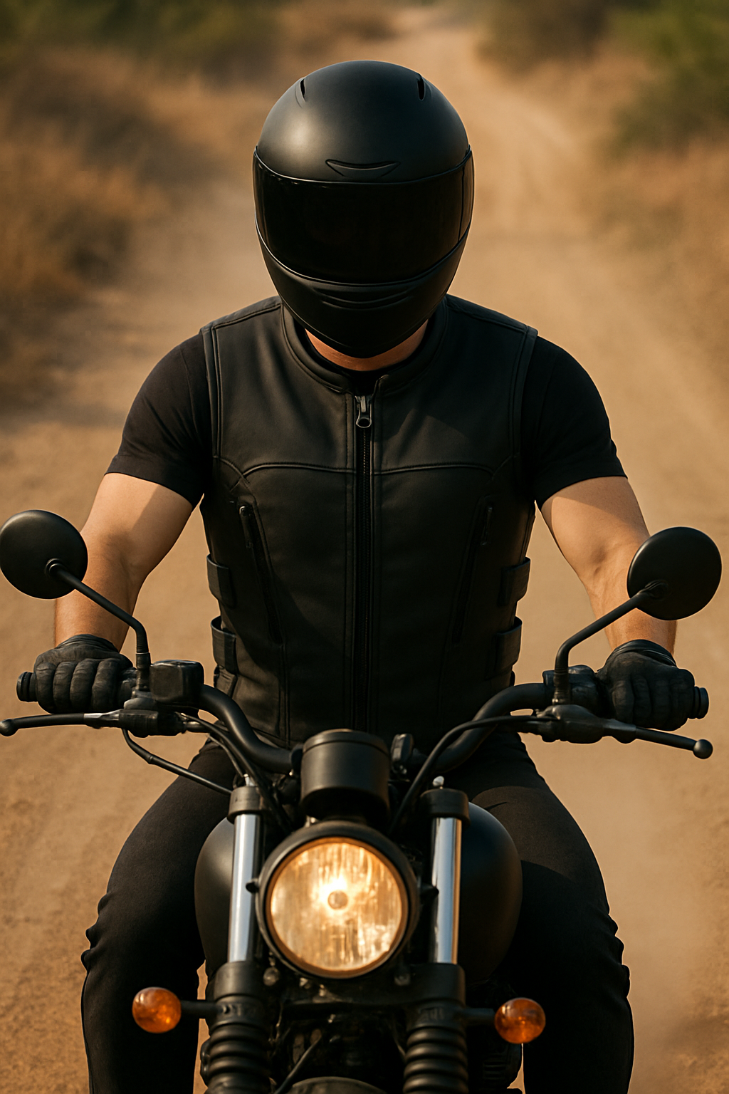 Warden's Creed - Men's Motorcycle Swat Style Leather Vest