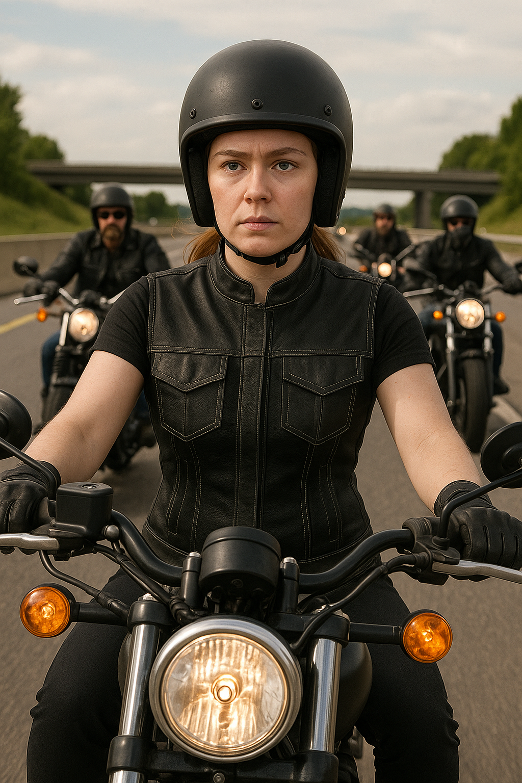 Trace Moto Mesh Women's Club Style Motorcycle Vest