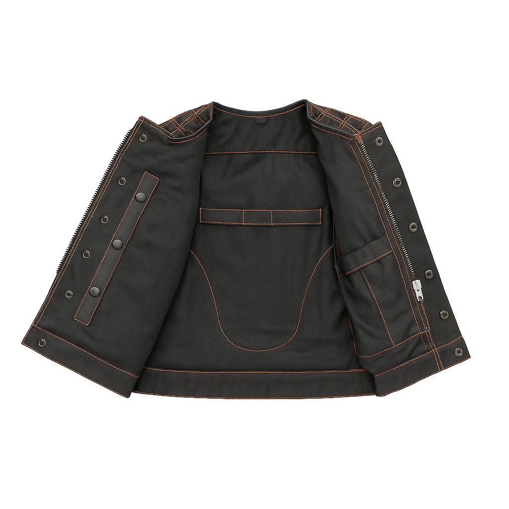 ZyraForge Moto Mesh Women's Motorcycle Vest – Diamond Quilt – Limited Edition