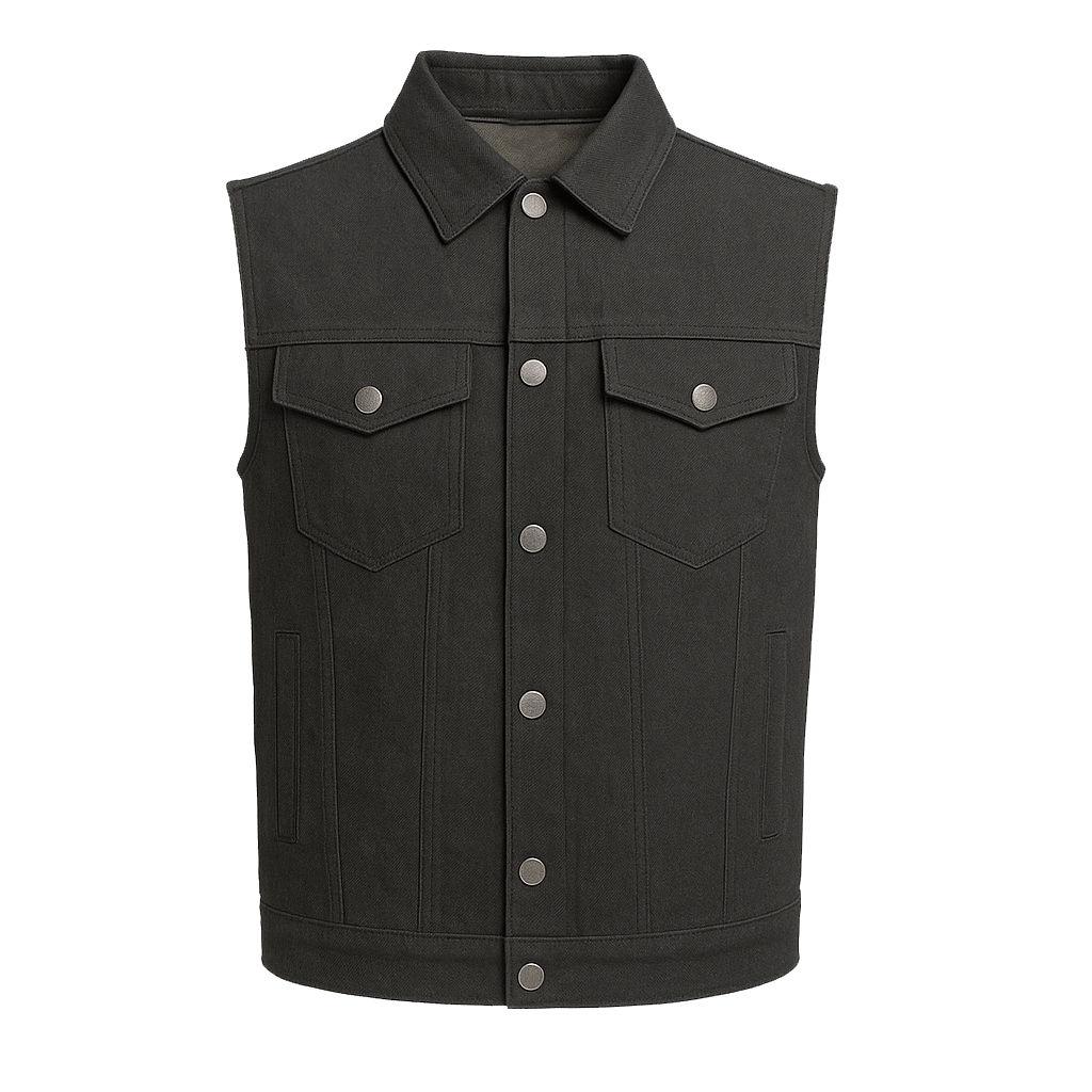 PR-313 Ashmark – Men's Motorcycle Denim Vest