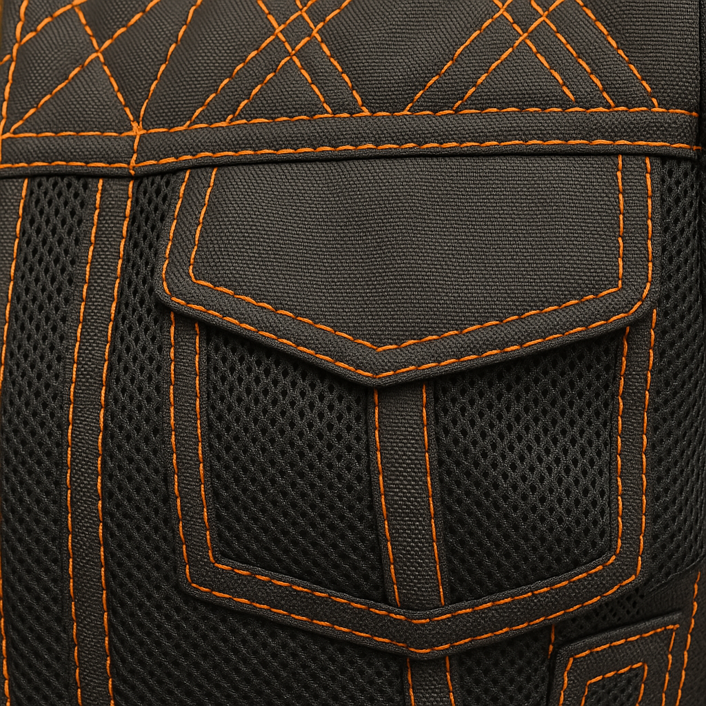 ZyraForge Moto Mesh Women's Motorcycle Vest – Diamond Quilt – Limited Edition