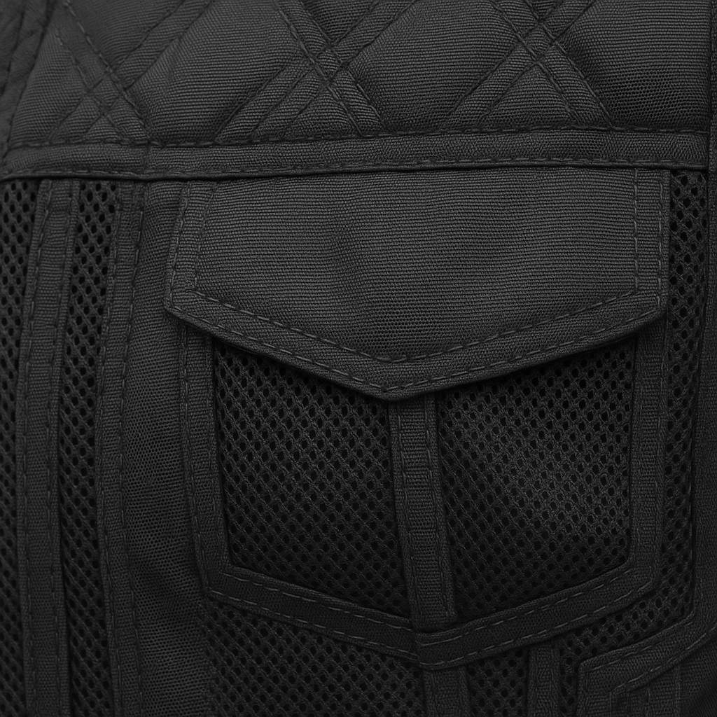 ZyraForge Moto Mesh Women's Motorcycle Vest – Diamond Quilt – Limited Edition