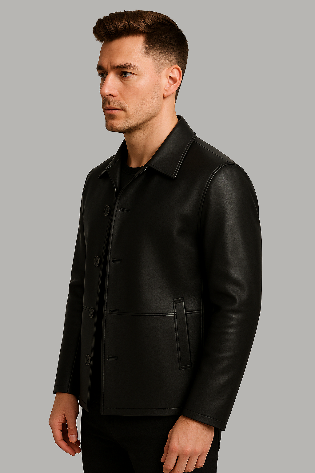 Dominor Coat Men's Leather Jacket