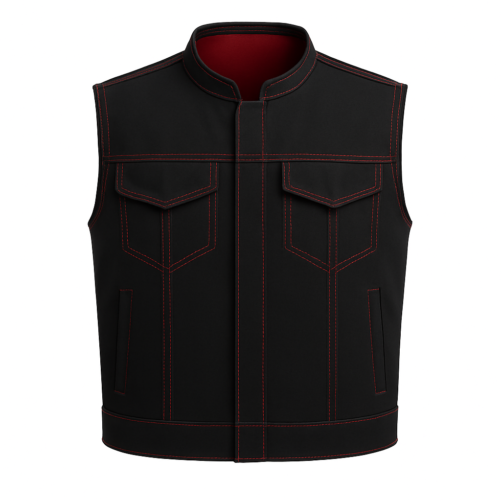 PR-302 Bloodstone – Men’s Motorcycle Denim Vest