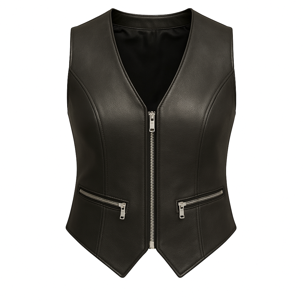 Velora Edge – Women's Western Style Motorcycle Leather Vest