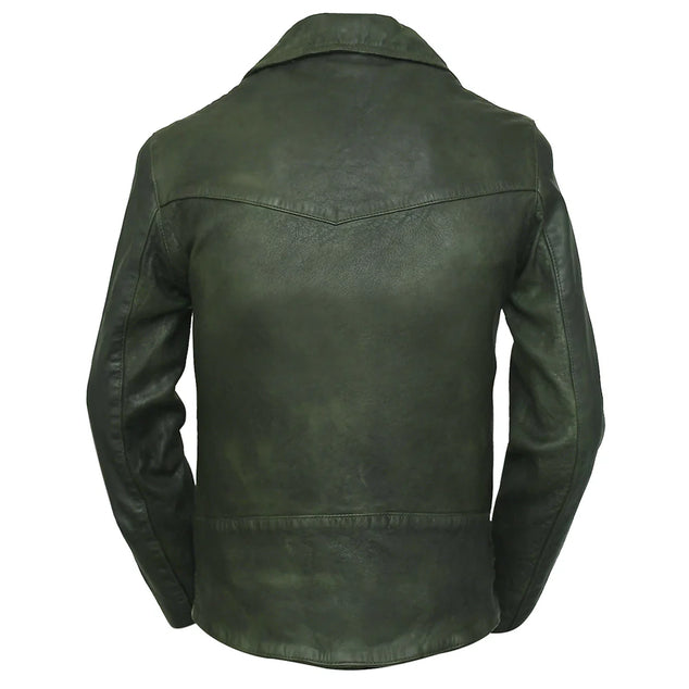 Frisco Motorcycle Easy Rider Red Leather Jacket