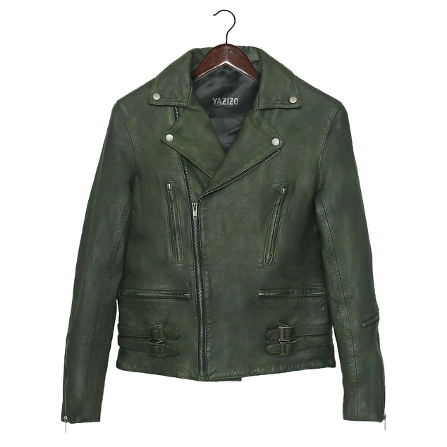 Frisco Motorcycle Easy Rider Turquoise Leather Jacket