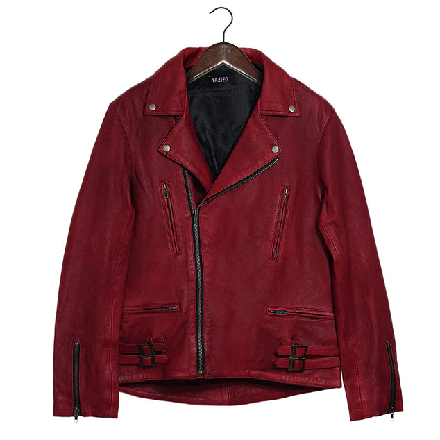 Frisco Motorcycle Easy Rider Camel Leather Jacket