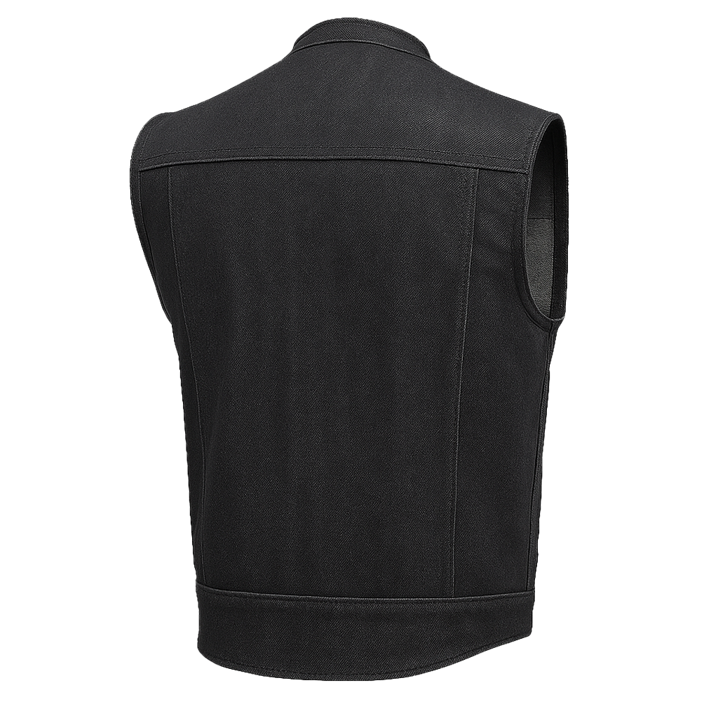 PR-309 Drayven - Men's Motorcycle Denim Vest